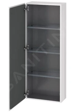 Duravit L-Cube - Hoge Badkamerkast 1320x500x243 Mm, Links, Glanzend Wit LC1169L2222 -Duravit || Geberit || Grohe Verkoopwinkel 0047a295bda09c323dc62c4d