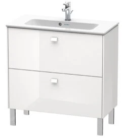 Duravit Brioso - Compact Wastafelonderkast 835x820x389 Mm, 2 Lades, Glans Wit BR440702222