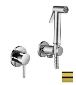 Paffoni Bidet Kit - Inbouw Bidetkraan, Met Handdouche En Inbouwdeel, Goud KITDUP110HG