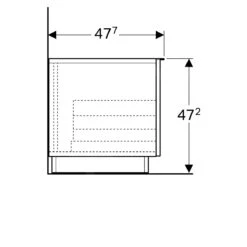 Geberit ICon - Zijkast, 890x472x477 Mm, Platina Hoogglans 840092000 -Duravit || Geberit || Grohe Verkoopwinkel 00a519e3010ca1ad36e353e0 1