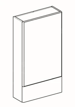 Geberit Selnova Square - Spiegelkast 850x470x176 Mm, 2 Deuren, Glanzend Wit 500.156.01.1 -Duravit || Geberit || Grohe Verkoopwinkel 00ea10fd371ef999d3a5c20f 1