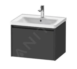 Duravit Ketho.2 - Wastafelkast 440x634x455 Mm, 1 Lade, Grafiet Mat K25082049490000