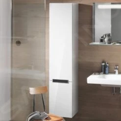Villeroy & Boch Subway 2.0 - Hoge Badkamerkast, 1650x370x350 Mm, Scharnieren Rechts, Glossy White A71010DH -Duravit || Geberit || Grohe Verkoopwinkel 0226eb947a9f6ea851b199be