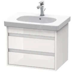 Duravit Ketho - Wastafelonderkast 480x600x455 Mm, 2 Laden, Glanzend Wit KT665002222