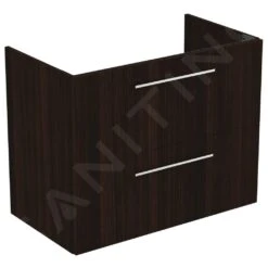 Ideal Standard I.Life A - Wastafelonderkast, 800x440x630 Mm, 2 Laden, Coffee Eiken T5256NW