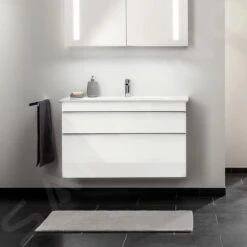 Villeroy & Boch Venticello - Wastafelkast, 953x590x502 Mm, 2 Laden, Glosy White A92601DH -Duravit || Geberit || Grohe Verkoopwinkel 051b39d7300acbc8521e647e