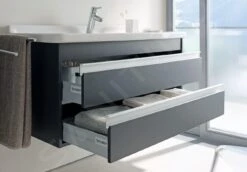 Duravit Ketho - Wastafelonderkast 480x1000x475 Mm, 2 Lades, Glanzend Wit KT643002222 -Duravit || Geberit || Grohe Verkoopwinkel 051fc27f316e0abe1a3394e6 1