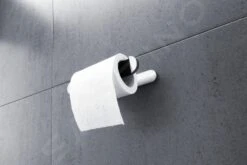 Nimco Nava - Toiletrolhouder, Mat Zwart/chroom NA 28055M -Duravit || Geberit || Grohe Verkoopwinkel 0598fec2d2a46ce2c2d93b34