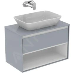 Ideal Standard Connect Air - Wastafelonderkast 800x440x517 Mm, Glanzend Lichtgrijs/wit Mat E0827EQ -Duravit || Geberit || Grohe Verkoopwinkel 0676484588c1b64b738e0ff8