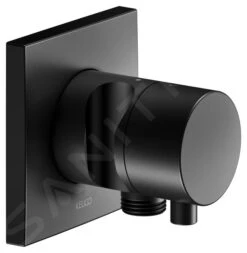 Keuco IXMO - 2-weg Stop- En Omstelkraan Met Slangaansluiting En Handdouchehouder Inbouw, Mat Zwart 59556371202