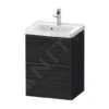 Duravit D-Neo - Wastafelonderkast Met Wastafel, 625x484x400 Mm, 2 Laden, Black Oak DE0146016160000