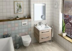 Sapho Astro - Spiegel 600x800 Mm, LED Verlichting, Cosmeticaspiegel MIRL2 -Duravit || Geberit || Grohe Verkoopwinkel 08661fc97f79f842bea87001