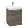 Villeroy & Boch Avento - Wastafelonderkast, 430x514x352 Mm, 1 Deur, Stone Oak A88701RK