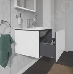 Duravit L-Cube - Wastafelonderkast 400x620x481 Mm, 1 La, Glanzend Wit LC614002222 -Duravit || Geberit || Grohe Verkoopwinkel 0a7698afaf9cae0c81aae23c