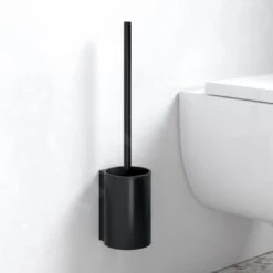 Keuco Plan - Toiletborstel Met Houder, Mat Zwart 14972370200 -Duravit || Geberit || Grohe Verkoopwinkel 0cc876971969223d7d46fe6d