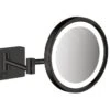 Hansgrohe AddStoris - Make-up Spiegel Wandmontage Met LED-verlichting, Mat Zwart 41790670