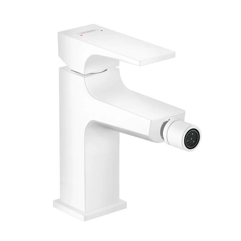 Hansgrohe Metropol - Bidetkraan Met Afvoergarnituur Push-Open, Mat Wit 32520700 1 Hansgrohe Metropol - Bidetkraan Met Afvoergarnituur Push-Open, Mat Wit 32520700
