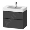 Duravit D-Neo - Wastafelkast 625x784x452 Mm, 2 Laden, Grafiet Mat DE4377049490000