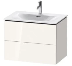Duravit L-Cube - Wastafelonderkast 550x720x481 Mm, 2 Laden, Glanzend Wit LC630602222