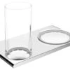 Keuco Edition 400 - Beker Met Zeepschaal Wandbevestiging, Glas/chroom 11556019000