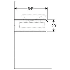 Geberit MyDay - Wastafelonderkast, 1150x520x200 Mm, Opening Rechts, Glanzend Wit 824160000 -Duravit || Geberit || Grohe Verkoopwinkel 0f342c7917c5ffafe25306eb