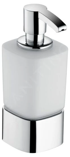 Keuco Elegance - Zeepdispenser Met Houder, 220 Ml, Mat Glas/chroom 11653019001