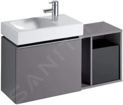 Geberit ICon Xs - Zijelement Met Opbergvak, 370x400x273 Mm, Platina Hoogglans 840239000 -Duravit || Geberit || Grohe Verkoopwinkel 10578e72c5acebf12a08473c