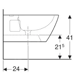 Geberit Selnova Square - Wandbidet, 540x350 Mm, Wit 501.547.01.1 -Duravit || Geberit || Grohe Verkoopwinkel 1223a7904fd2147226c61939