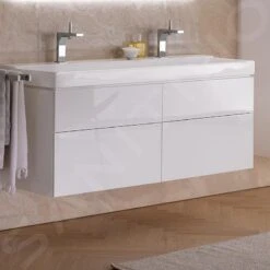 Geberit Xeno 2 - Wastafel Onderkast Met LED Verlichting En 4 Laden, 1200 Mm, Glanzend Wit 500.518.01.1 -Duravit || Geberit || Grohe Verkoopwinkel 1250307674b43c8b9827b320