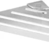 Sapho Accessoires - Hoekplanchet, 178x178 Mm, Gepolijst RVS PT004