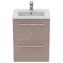 Ideal Standard I.Life S - Wastafelonderkast, 500x375x630 Mm, 2 Laden, Mat Beige T5291NH -Duravit || Geberit || Grohe Verkoopwinkel 127e71a75f2cd31e18db2cef