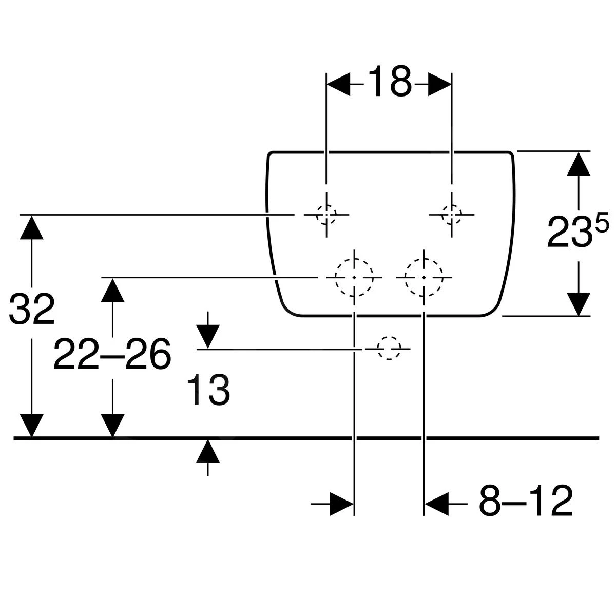 Geberit ICon - Wand Bidet, 350x540 Mm, Wit 234000000 3 Geberit ICon - Wand Bidet, 350x540 Mm, Wit 234000000 - Afbeelding 3