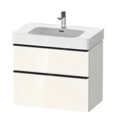 Duravit D-Neo - Wastafelkast 625x784x452 Mm, 2 Laden, Glanzend Wit DE4377022220000