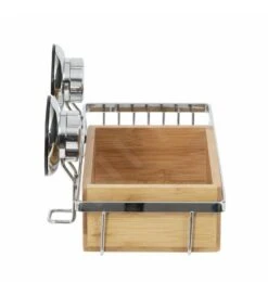 Compactor Bestlock - Plank Met Zeepschaal En Zuignap 273x150x135 Mm, Bamboe/chroom RAN5808 -Duravit || Geberit || Grohe Verkoopwinkel 12a40fac8cbb230fbae0c004