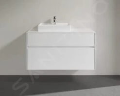 Villeroy & Boch Collaro - Wastafelonderkast, 1000x548x500 Mm, 2 Laden, Glossy White C01700DH -Duravit || Geberit || Grohe Verkoopwinkel 1335e7d7caf2ee3645d70253