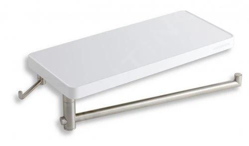 Novaservis Titania Yacore - Badkamer Planchet Met Draaibare Handdoekhouder En Haakje, Kunststof 65582,1 1 Novaservis Titania Yacore - Badkamer Planchet Met Draaibare Handdoekhouder En Haakje, Kunststof 65582,1