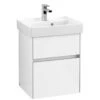 Villeroy & Boch Collaro - Wastafelonderkast, 460x546x374 Mm, 2 Lades, Glossy White C00600DH