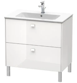 Duravit Brioso - Wastafelonderkast 835x820x479 Mm, 2 Lades, Glans Wit BR440202222