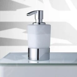 Keuco Elegance - Zeepdispenser Met Houder, 220 Ml, Mat Glas/chroom 11653019001 -Duravit || Geberit || Grohe Verkoopwinkel 18c13e822df4a79c09d1814a