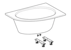 Geberit Selnova - Hoekbad 1600x1000x466 Mm, Rechts, Wit 554.275.01.1 -Duravit || Geberit || Grohe Verkoopwinkel 197c5955f3259c3d390e6017 1