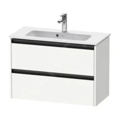 Duravit Ketho.2 - Wastafelkast 549x810x390 Mm, 2 Laden, Mat Wit K25256018180000