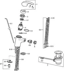 Hansa Pico - Eengreeps Bidetkraan Met Afvoergarnituur, Chroom 46073203 -Duravit || Geberit || Grohe Verkoopwinkel 1b902967d4a07724cd36a25f