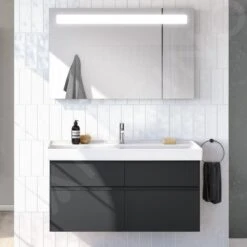 Villeroy & Boch Collaro - Wastafelkast, 1154x546x444 Mm, 4 Laden, Mat Zwart C01200PD -Duravit || Geberit || Grohe Verkoopwinkel 1bb27fb73f74edb540e62a02