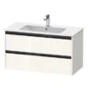 Duravit Ketho.2 - Wastafelonderkast 550x1010x480 Mm, 2 Laden, Glanzend Wit K25264022220000