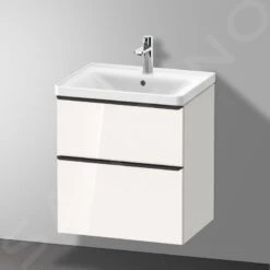 Duravit D-Neo - Wastafelonderkast 625x584x452 Mm, 2 Laden, Glanzend Wit DE4359022220000 -Duravit || Geberit || Grohe Verkoopwinkel 1bcfb9f24bcc379987c98aa7