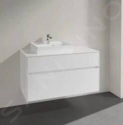 Villeroy & Boch Collaro - Wastafelonderkast, 1000x548x500 Mm, 2 Laden, Glossy White C01700DH -Duravit || Geberit || Grohe Verkoopwinkel 1bf740ba880432da504b52d8