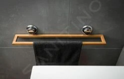 Compactor Bestlock - Handdoekrek Met Zuignap, Lengte 582 Mm, Bamboe/chroom RAN5805 -Duravit || Geberit || Grohe Verkoopwinkel 1c40465dfe9d19d468010d4e