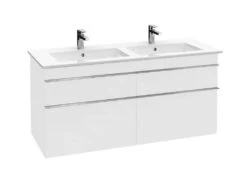 Villeroy & Boch Venticello - Wastafelkast, 1253x590x502 Mm, 4 Laden, Glosy White A93001DH