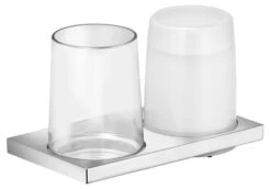 Keuco Edition 11 - Zeepdispenser En Beker Met Houder, Glas/chroom 11153019000