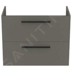 Ideal Standard I.Life A - Wastafelonderkast, 800x440x630 Mm, 2 Laden, Mat Kwartsgrijs T5256NG -Duravit || Geberit || Grohe Verkoopwinkel 1e632ae8f6da0144a390f46a